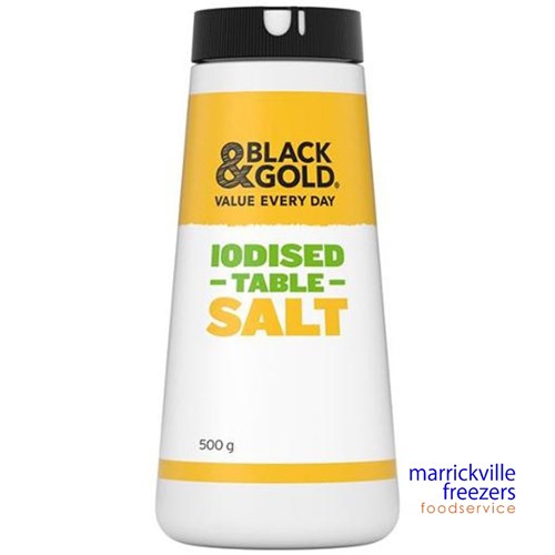 Salt Iodised 500gr Black and Gold