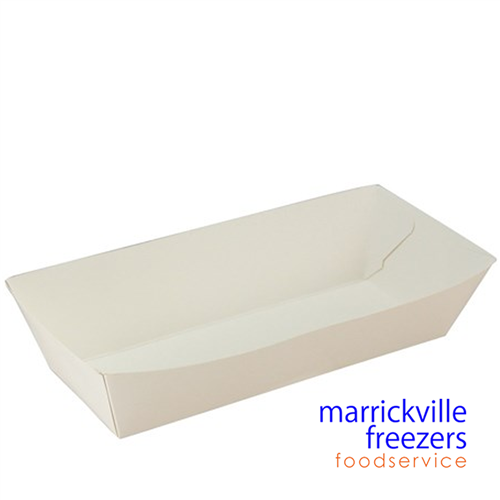 Tray Hot Dog White 190x70x50mm Capri 4x125pc
