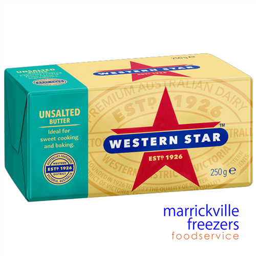 Butter Unsalted 32x250gr Western Star