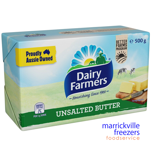 Butter Unsalted 12x500gr Dairy Farmers