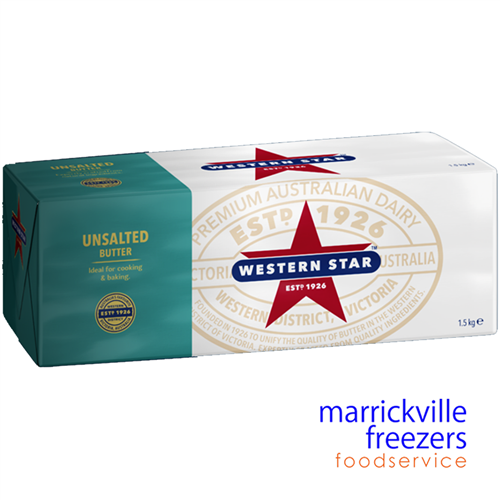 Butter Unsalted 8x1.5kg Western Star