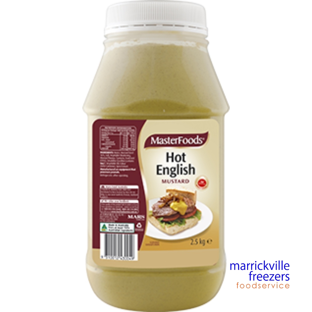 Mustard Hot English 2.5kg Masterfoods Marrickville Marrickville
